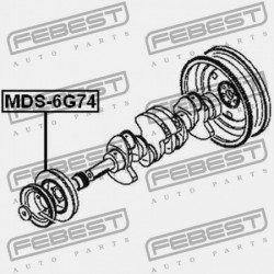 MITSUBISHI CHALLENGER K90 FORGATTYÚSTENGELY CSIGAKERÉK 1996.05-2001.08 JPN MD368262