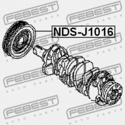 NISSAN QASHQAI J10E FORGATTYÚSTENGELY SZÍJTÁRCSA 2006.12-2013.12 EL 12303-ED001