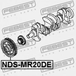 NISSAN QASHQAI J10E FORGATTYÚSTENGELY SZÍJTÁRCSA 2006.12-2013.12 EL 12303-1KC0A
