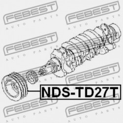 NISSAN NISSAN TEHERAUTÓ D22 FORGATTYÚS TENGELYSZÍJTÁRCSA 1997.02-2012.03 GL 12303-43G02