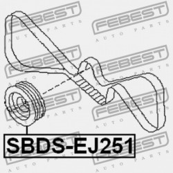 FORGATTYÚS TENGELY SZÍJTÁRCSA SUBARU IMPREZA G11 2000.02-2007.04 JP 12305-AA251