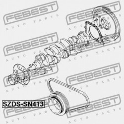 SUZUKI JIMNY SN413 FORGATTYÚSTENGELY CSIGAKERÉK 1998-2018 12610-80A01
