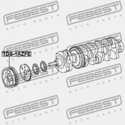 FORGATTYÚS TENGELY SZÍJTÁRCSA TOYOTA RAV4 ACA3,ALA3,GSA33,ZSA3 2005.11-2012.12 GR 13470-28020