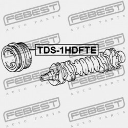 FORGATTYÚS TENGELY SZÍJTÁRCSA TOYOTA LAND CRUISER 100 HDJ100,UZJ100 1998.01-2007.08 EU 13408-17030