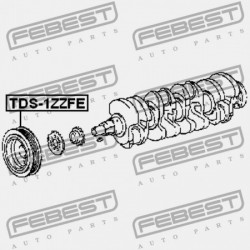 FORGATTYÚS TENGELYSZÍJTÁRCSA TOYOTA CELICA ZZT23 1999.08-2005.07 EU 13470-22021