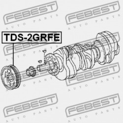 FORGATTYÚS TENGELY SZÍJTÁRCSA TOYOTA RAV4 ACA3,ALA3,GSA33,ZSA3 2005.11-2012.12 GR 13470-31030