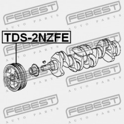 FORGATTYÚS TENGELYSZÍJTÁRCSA TOYOTA COROLLA/FIELDER CE121,NZE12,ZZE12 2000.08-2006.09 JP 13407-21020