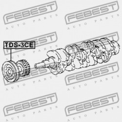 FORGATTYÚS TENGELY SZÍJTÁRCSA TOYOTA CALDINA AT191,CT19,ET196,ST19 1992.11-2002.06 JP 13408-64110