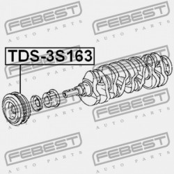 FORGATTYÚS TENGELYSZÍJTÁRCSA TOYOTA CRESTA GX90,JZX9,LX90,SX90 1992.10-1996.09 JP 13408-74031