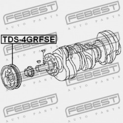FORGATTYÚS TENGELY SZÍJTÁRCSA TOYOTA CROWN GRS182 2004.11-2008.02 GR 13470-31021