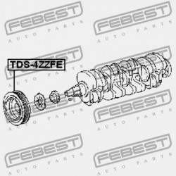 FORGATTYÚS TENGELYSZÍJTÁRCSA TOYOTA COROLLA/ALTIS SED/WG CE120,NZE12,ZZE12 2000.08-2008.0 13470-0D040