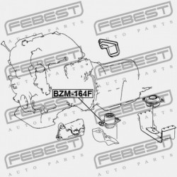 ELSŐ MOTORPÁRNA (HIDRAULIKUS) MERCEDES BENZ ML-OSZTÁLY 164 2004-2011 A2512404417