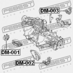 JOBB OLDALI MOTORPÁRNA CHEVROLET LANOS (T100) 1997-2002 90250348