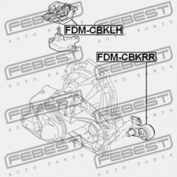 BAL OLDALI MOTORPÁRNA FORD FIESTA/FUSION CBK 2001- EU 1221237