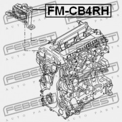 JOBB OLDALI MOTORPÁRNA (HIDRAULIKUS) FORD FOCUS CB4 2008-2011 EU 1430066