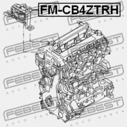 JOBB OLDALI MOTORPÁRNA (HIDRAULIKUS) FORD FOCUS CB8 2011- EU 1430067
