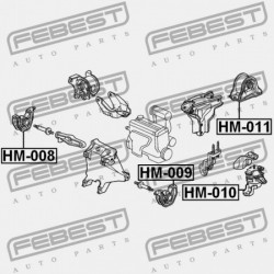 BAL OLDALI MOTORPÁRNA HONDA CR-V RD1 1996-2001 GN 50842-ST0-N81
