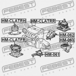 ELSŐ MOTORPÁRNA (HIDRAULIKUS) HONDA ACCORD CL9 2003-2008 EU 50830-SDA-E01