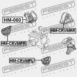 JOBB ELSŐ MOTORPÁRNA HONDA CR-V RD1 1996-2001 GN 50841-ST0-N10