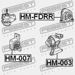 HÁTSÓ MOTORPÁRNA HONDA STREAM ALMAS RN1 2001-2006 JP 50810-S7C-981