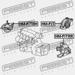 JOBB OLDALI MOTORPÁRNA (HIDRAULIKUS) HONDA FIT ALMAS GD1 2002-2008 JP 50821-SAA-013