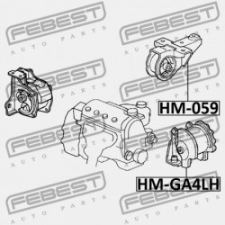 BAL OLDALI MOTORPÁRNA HONDA CAPA GA4 JP 50820-S2G-J01