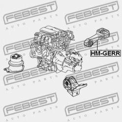 HÁTSÓ MOTORPÁRNA HONDA FIT GE6 2009-2014 JP 50890-TF0-911