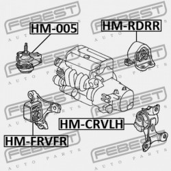 HÁTSÓ MOTORPÁRNA HONDA CR-V RD5 2002-2006 EU 50810-S9A-013