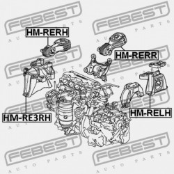 HÁTSÓ MOTORPÁRNA HONDA CR-V RE7 2008-2011 EU 50890-SWA-A81