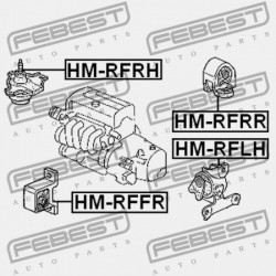 BAL OLDALI MOTORPÁRNA (HIDRAULIKUS) HONDA STEP WGN RF3 2002-2005 JP 50805-S7S-033