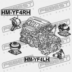 JOBB OLDALI MOTORPÁRNA (HIDRAULIKUS) HONDA PILOT YF4 2009-2014 GN 50820-SHJ-A03