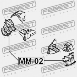 ELÜLSŐ MOTORPÁRNA MITSUBISHI PAJERO V20-50 1990.10-1999.11 JPN MB007023