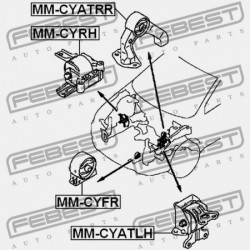 ELÜLSŐ MOTORPÁRNA MITSUBISHI LANCER CY,CZ 2007.03-2013.02 EUR MN184355