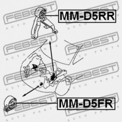 ELÜLSŐ MOTORPÁRNA MITSUBISHI LANCER CY,CZ 2007.03-2013.02 EUR MN101386
