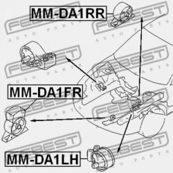 HÁTSÓ MOTORPÁRNA MITSUBISHI CARISMA DA1-6A 1995.05-2003.12 EUR/NEDCAR MR102114