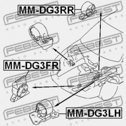ELÜLSŐ MOTORPÁRNA MITSUBISHI CARISMA DA1-6A 1995.05-2003.12 EUR/NEDCAR MR333675