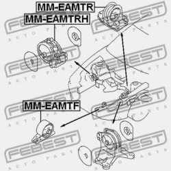 ELÜLSŐ MOTORPÁRNA MITSUBISHI LEGNUM EA,EC 1996.06-2002.08 JPN MR198381