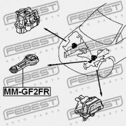 ELÜLSŐ MOTORPÁRNA MITSUBISHI OUTLANDER GF0 2012.04-2013.01 EUR 1092A187