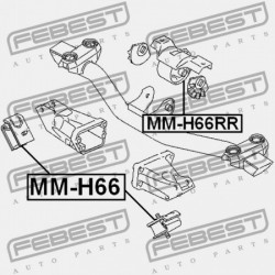 ELÜLSŐ MOTORPÁRNA MITSUBISHI PAJERO/MONTERO IO H60,70 1998.11-2005.03 G.EXP MR319769