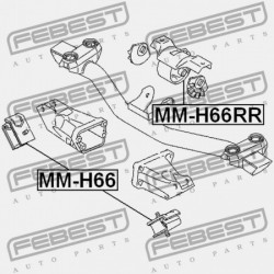 HÁTSÓ MOTORPÁRNA (HIDRAULIKUS) MITSUBISHI PAJERO/MONTERO IO H60,70 1998.11-2005.03 G.EXP MR448432
