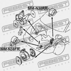 HÁTSÓ MOTORPÁRNA MITSUBISHI RVR N10,20 1991.01-1997.03 JPN MB691490