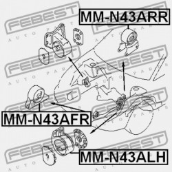 ELÜLSŐ MOTORPÁRNA MITSUBISHI RVR N10,20 1991.01-1997.03 JPN MB911711