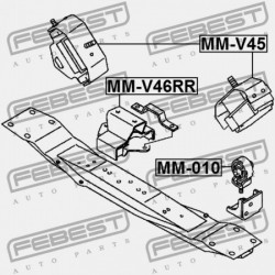 HÁTSÓ MOTORPÁRNA MITSUBISHI PAJERO V20-50 1990.10-1999.11 JPN MR319623
