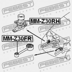 ELÜLSŐ MOTORPÁRNA MITSUBISHI COLT Z32A/Z34A/Z36A/Z37A/Z38A/Z39A 2004-2012 MR961602