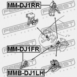 BAL OLDALI MOTORPÁRNA PERSELY MITSUBISHI GALANT DJ1,3A 2003.11- MEXICO/MMNA MR234838