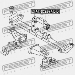 HÁTSÓ MOTORPÁRNA PERSELY MITSUBISHI CHALLENGER K90 1996.05-2001.08 JPN MR319774