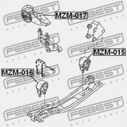 HÁTSÓ MOTORPÁRNA MAZDA DEMIO DW 1996-1999 JP D201-39-040A