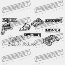 HÁTSÓ MOTORPÁRNA MAZDA 3 BK 2003-2006 EU BP4N-39-010C