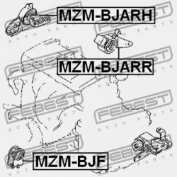 ELÜLSŐ MOTORPÁRNA MAZDA FAMILIA BJ 1998-2000 JP B25D-39-050A