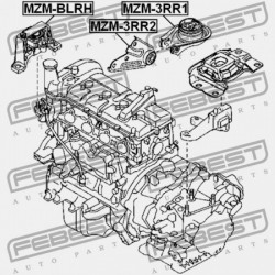 JOBB OLDALI MOTORPÁRNA (HIDRAULIKUS) MAZDA 3 BL 2008-2011 EU B38M-39-060B